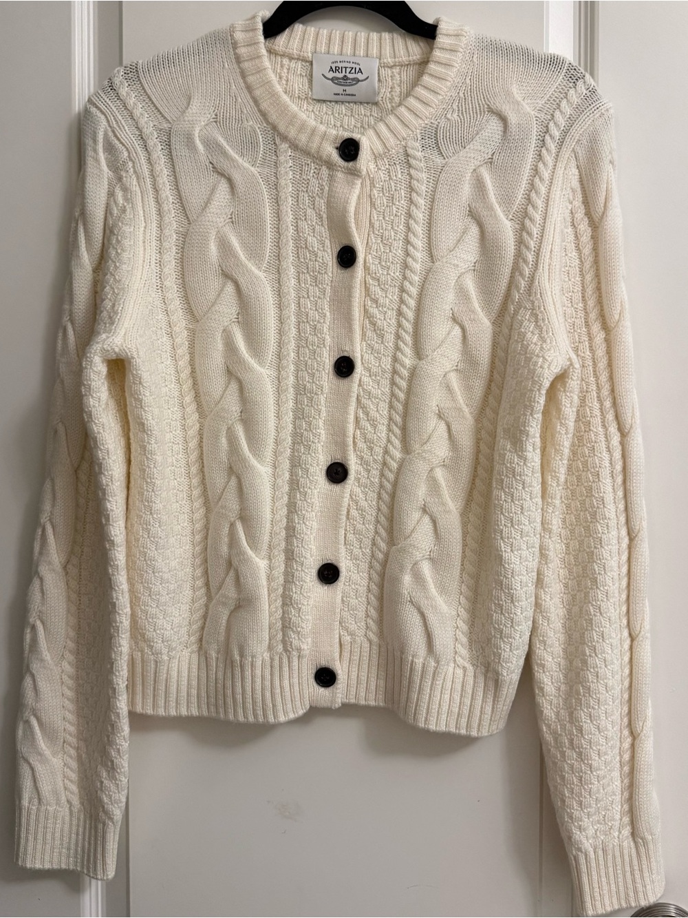Aritzia cream cardigan/sweater